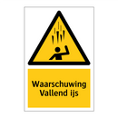 Waarschuwing Vallend ijs