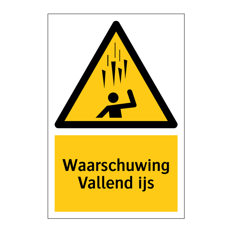 Waarschuwing Vallend ijs