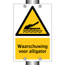 Waarschuwing voor alligator