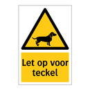 Let op voor teckel