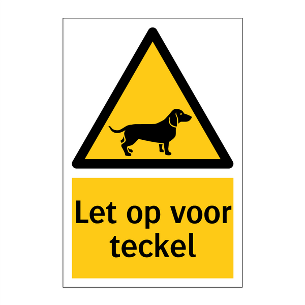 Let op voor teckel