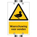 Waarschuwing voor eenden