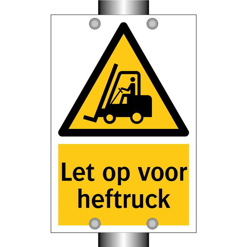 Let op voor heftruck