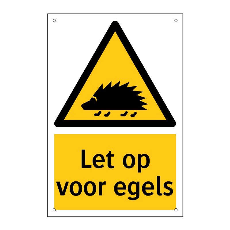 Let op voor egels