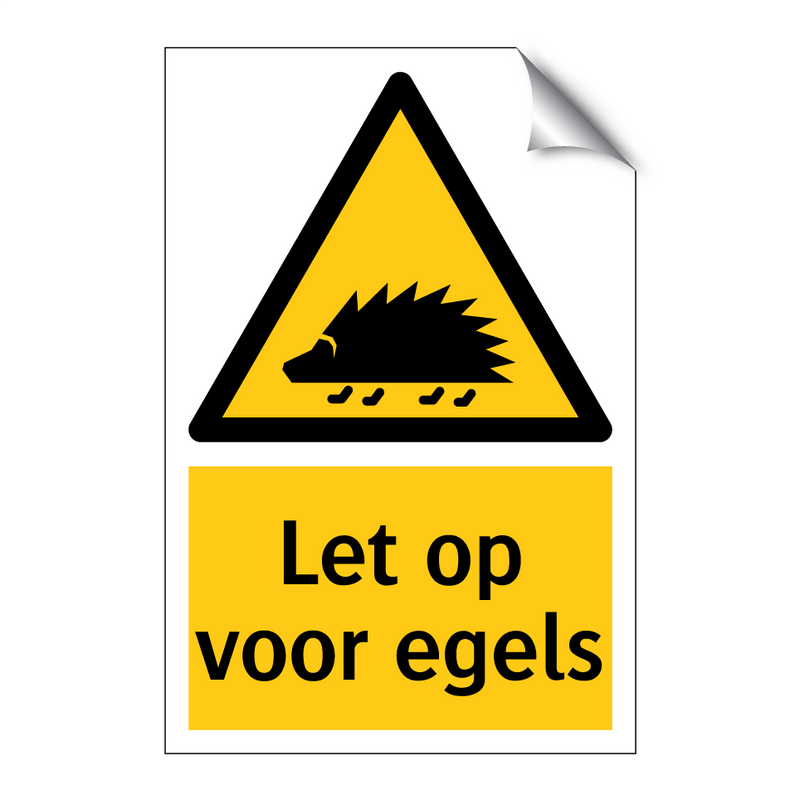 Let op voor egels