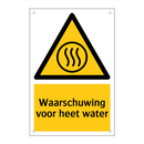Waarschuwing voor heet water