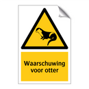 Waarschuwing voor otter