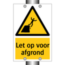 Let op voor afgrond