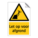 Let op voor afgrond
