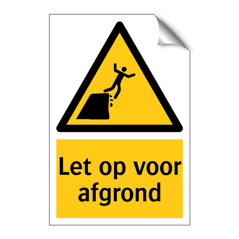 Let op voor afgrond