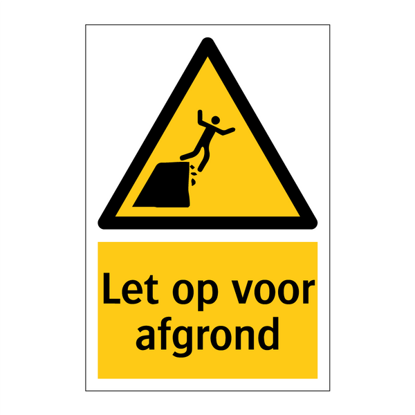 Let op voor afgrond