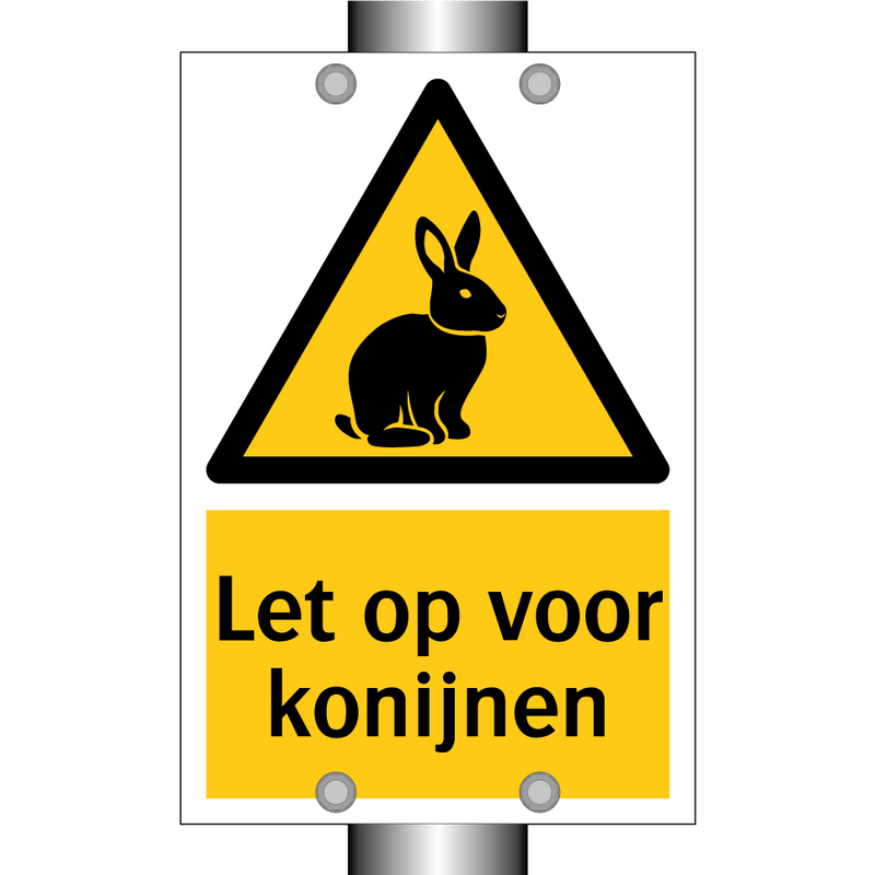 Let op voor konijnen