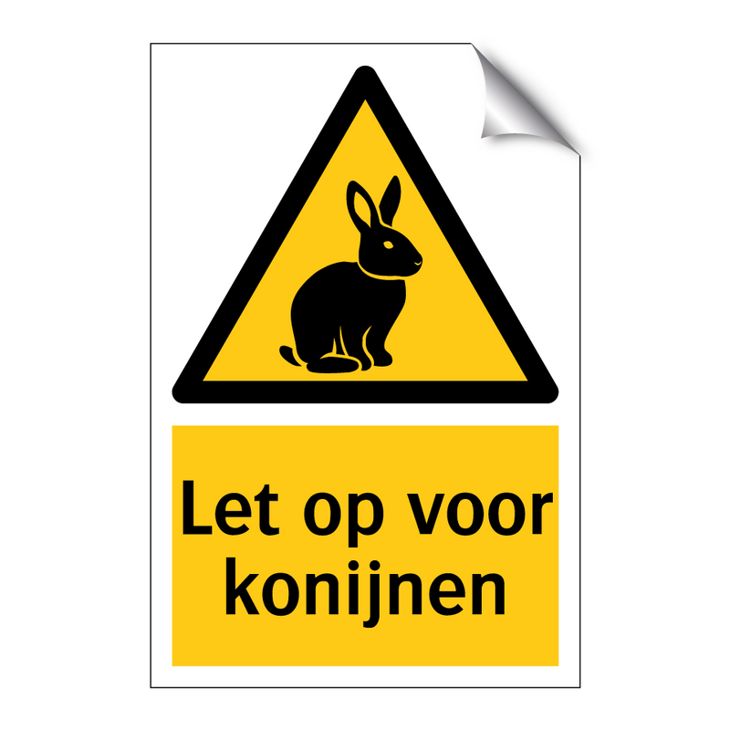 Let op voor konijnen
