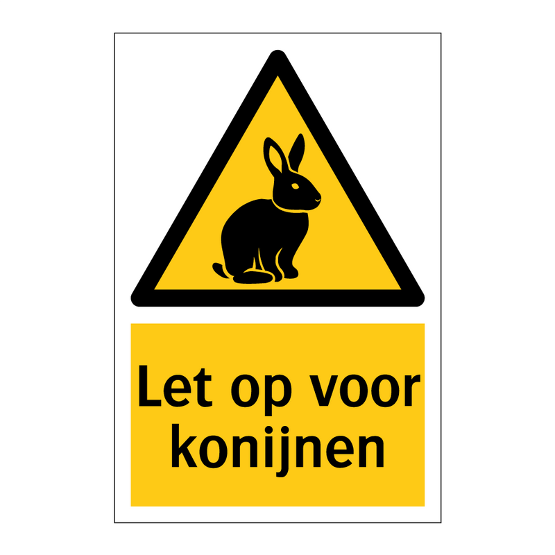 Let op voor konijnen