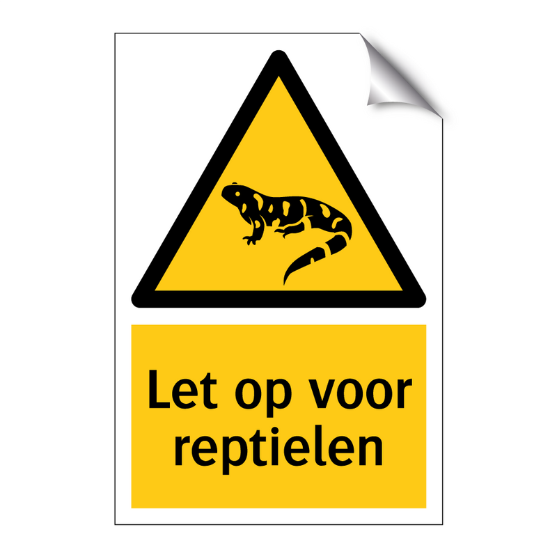 Let op voor reptielen
