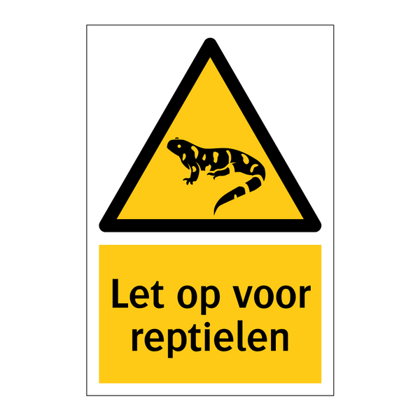 Let op voor reptielen