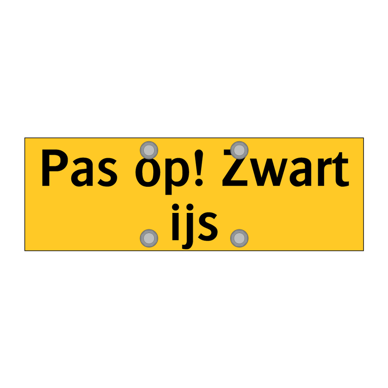 Pas op! Zwart ijs