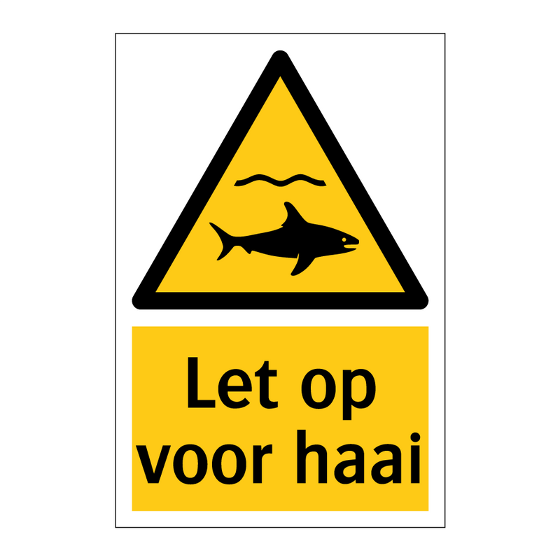 Let op voor haai