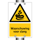 Waarschuwing voor slang