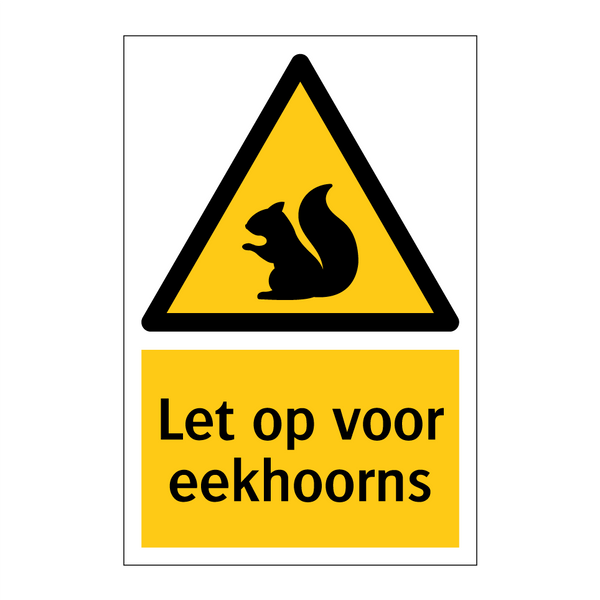 Let op voor eekhoorns