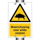 Waarschuwing voor wilde zwijnen