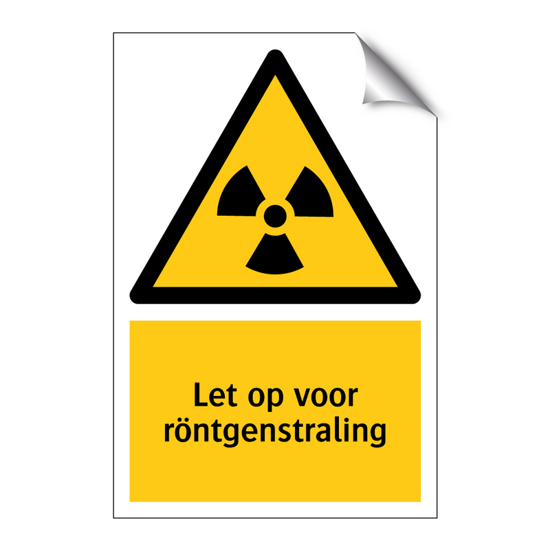 Let op voor röntgenstraling