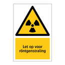 Let op voor röntgenstraling