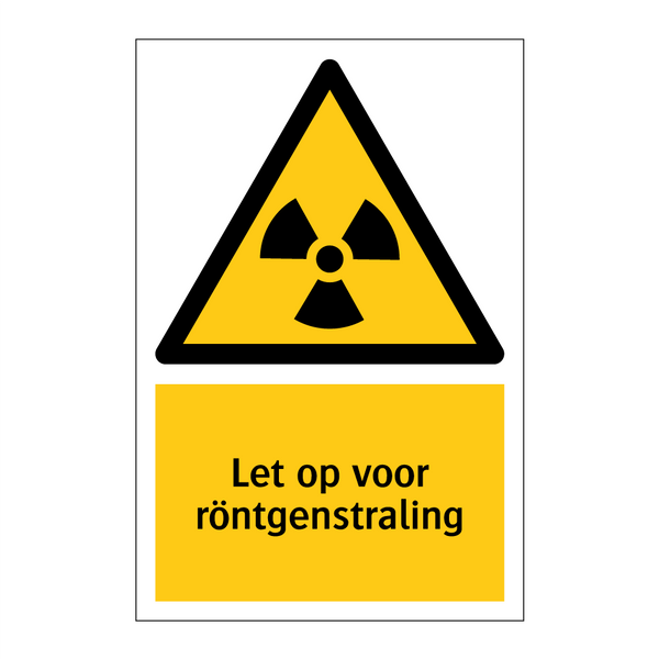 Let op voor röntgenstraling