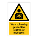 Waarschuwing gevaarlijke stoffen of mengsels