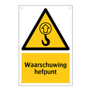 Waarschuwing hefpunt