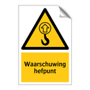 Waarschuwing hefpunt