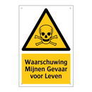 Waarschuwing Mijnen Gevaar voor Leven