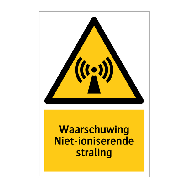 Waarschuwing Niet-ioniserende straling