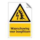 Waarschuwing voor boogflitsen