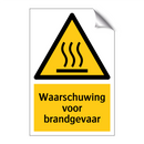 Waarschuwing voor brandgevaar