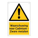 Waarschuwing voor Cadmium - Zware metalen