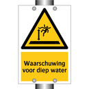 Waarschuwing voor diep water