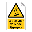 Let op voor vallende ijspegels