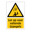 Let op voor vallende ijspegels
