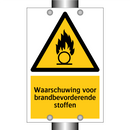 Waarschuwing voor brandbevorderende stoffen