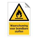 Waarschuwing voor brandbare stoffen