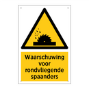 Waarschuwing voor rondvliegende spaanders
