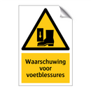 Waarschuwing voor voetblessures
