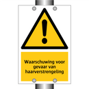 Waarschuwing voor gevaar van haarverstrengeling