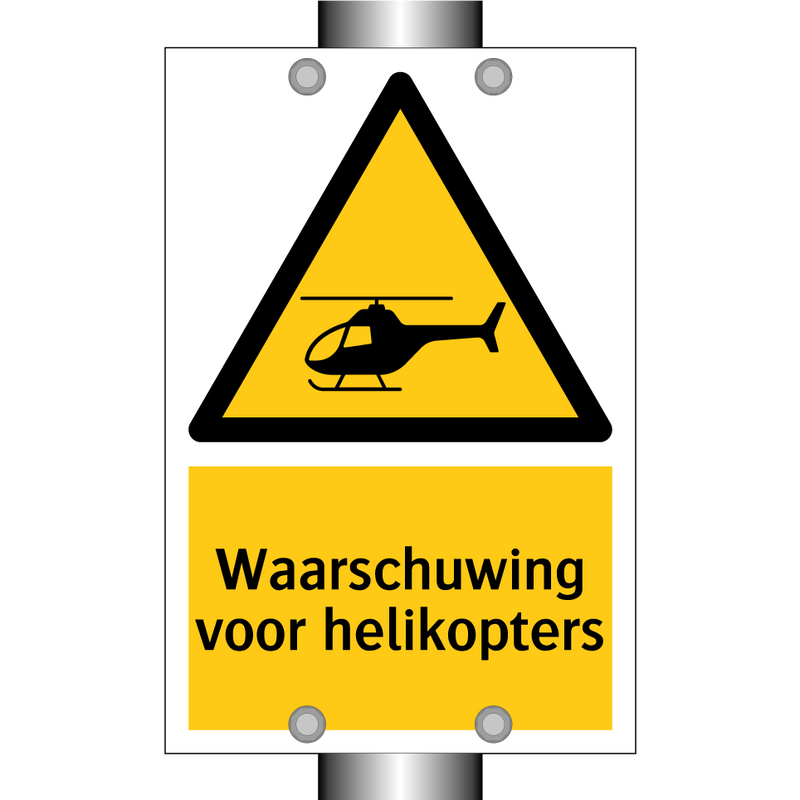 Waarschuwing voor helikopters