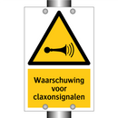 Waarschuwing voor claxonsignalen