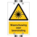 Waarschuwing voor laserstraling