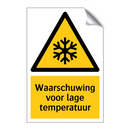 Waarschuwing voor lage temperatuur