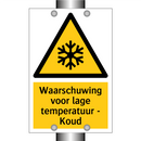 Waarschuwing voor lage temperatuur - Koud