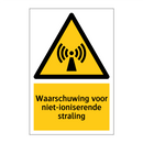 Waarschuwing voor niet-ioniserende straling